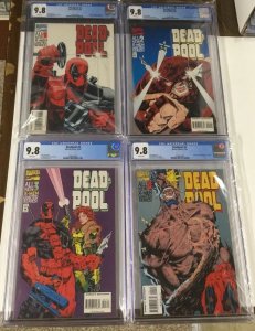 Deadpool 1 2 3 4 1-4 2nd Mini Series Cgc 9.8 White Pages Full Set Marvel