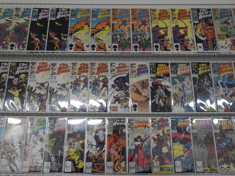 West Coast Avengers 1-101 missing #s 94 and 99 W/ Annuals and Duplicates! Avg VF