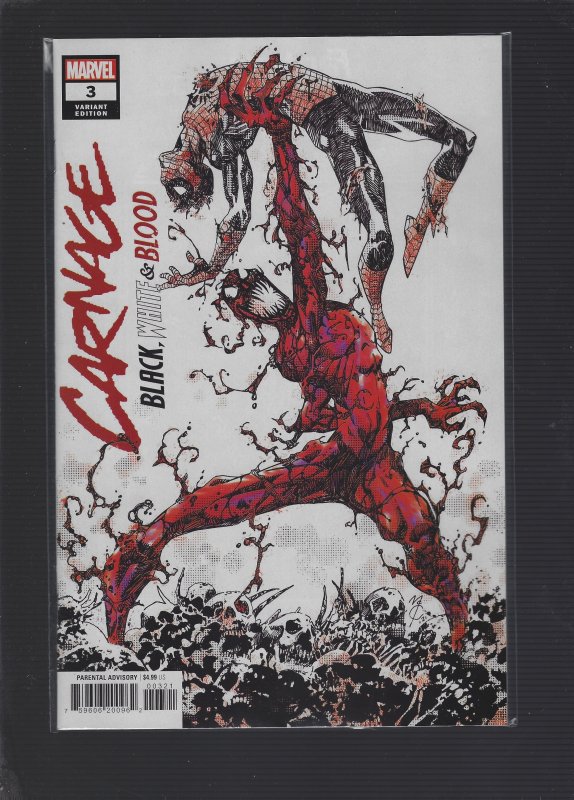 Carnage: Black, White & Blood #3 Variant