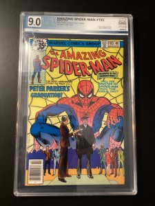 Marvel Comics, Amazing Spiderman #185, 1978, PGX 9.0, Look!