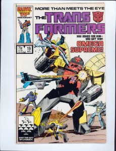 The Transformers #19 Direct Edition (1986) Key: 1st app. of Omega Supreme