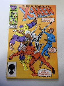 The Uncanny X-Men #215 (1987) FN Condition soiling fc