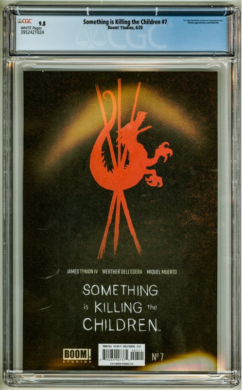 Something Is Killing the Children #7  (2020) CGC 9.8! White Pages!