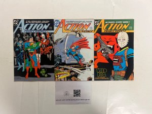 3 Action Comics Comic Books # 640 641 642 Avengers Thor Wolverine 92 JS54
