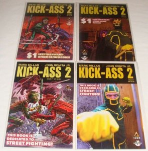 Kick-Ass 2 #1 -7 1 2 3 4 5 6 7 W/ Cosplay Variants (2011, Icon/Marvel) LOT of 11