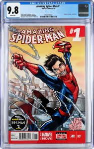 Amazing Spider-Man #1 (2014) 1st Appearance Cindy Moon Marvel CGC 9.8 NM+