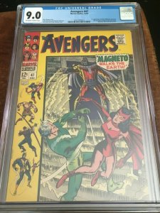 AVENGERS # 47 * CGC 9.0 - 1ST DANE WHITMAN - BLACK KNIGHT - SILVER AGE KEY