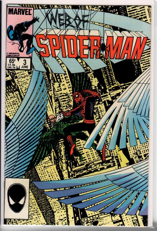 Web of Spider-Man #3 Direct Edition (1985) 9.6 NM+