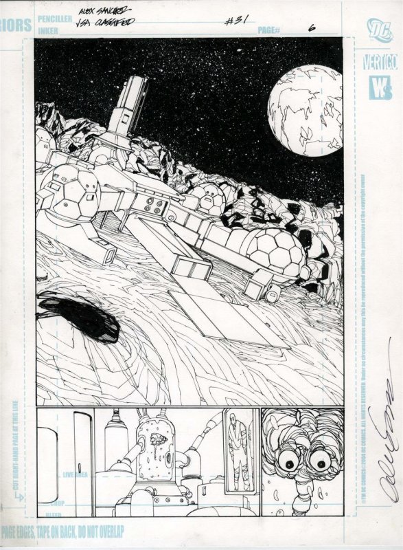 JSA: Classified #31 pg 6 Alex Sanchez Original Art  Mr. Terrific Justice Society