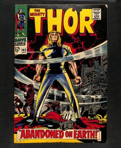 Thor #145 Abandoned On Earth! Stan Lee! Jack Kirby Art!