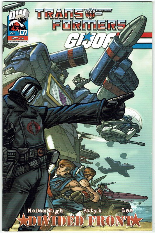 Transformers/G.I. Joe: Divided Front #1 (2004) Ng Cobra Commander Variant NM