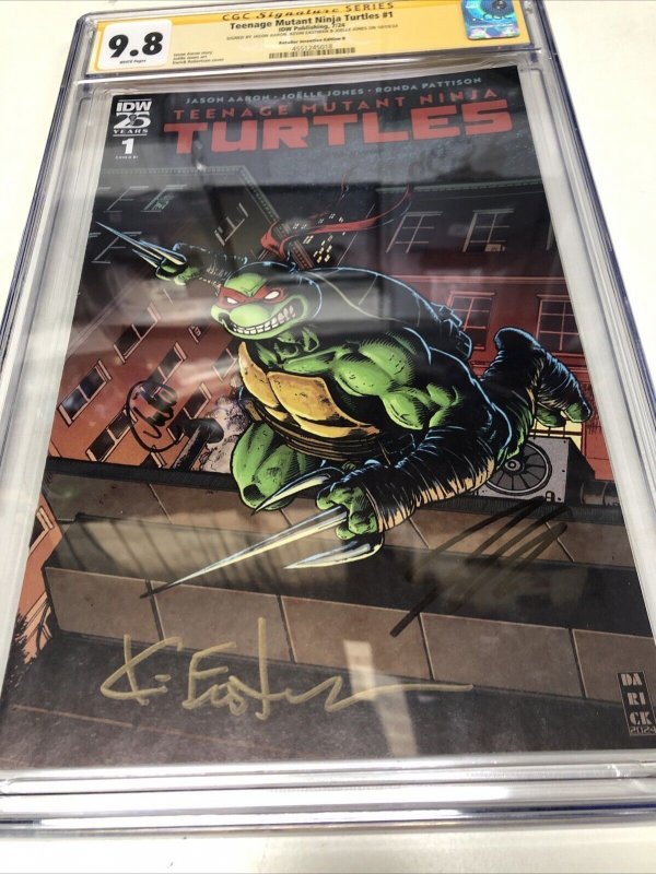 Teenage Mutant Ninja Turtles (2024) # 1 (CGC 9.8 SS)Signed Eastman  •Aron• Jones