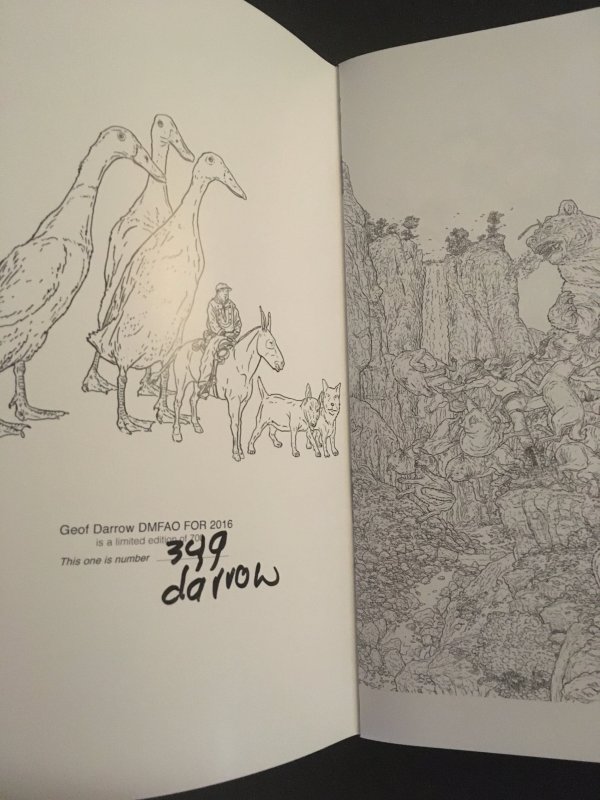 GEOF DARROW DMFAO FOR 2016 Sketchbook, Signed #349/700