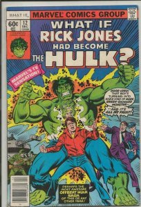 What If #12 ORIGINAL Vintage 1978 Marvel Comics Rick Jones Becomes Hulk
