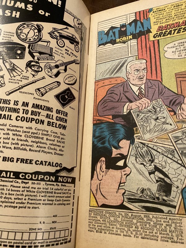 Detective Comics #234 (1956) Robins greatest mystery high grade