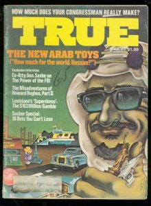 TRUE PULP-MARCH 1975-GIL KANE FOLD OUT WAR COVER-MAFIA- G