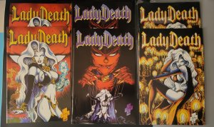 Lady Death Comic book Lot (10) books total