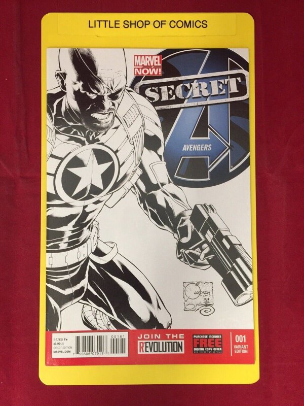 Secret Avengers #1 1:150 Quesada Sketch Variant VFNM Nick Fury Avengers MCU