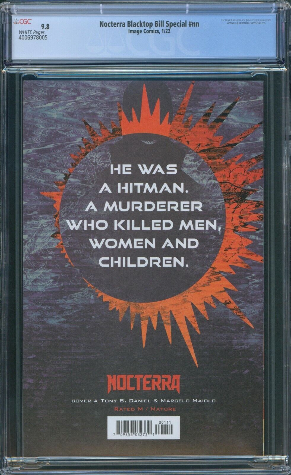 Nocterra BlackTop Bill Special (2022) (VF/NM) 1:10| Image Comics main image 1