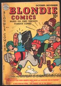 Blondie #8 1948-Football game cover-Dagwood-Babe Ruth & Lou Gehrig