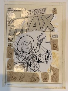 (1949) LITTLE MAX #12 ORIGINAL COMIC ART COVER (ALL STAT! READ DESCRIPTION)!