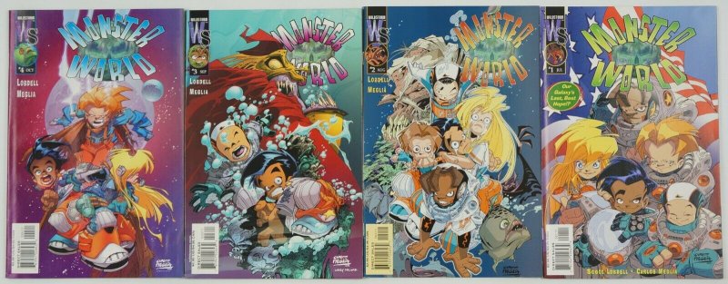 Monster World #1-4 VF/NM complete series - scott lobdell - carlos meglia 2 3 set