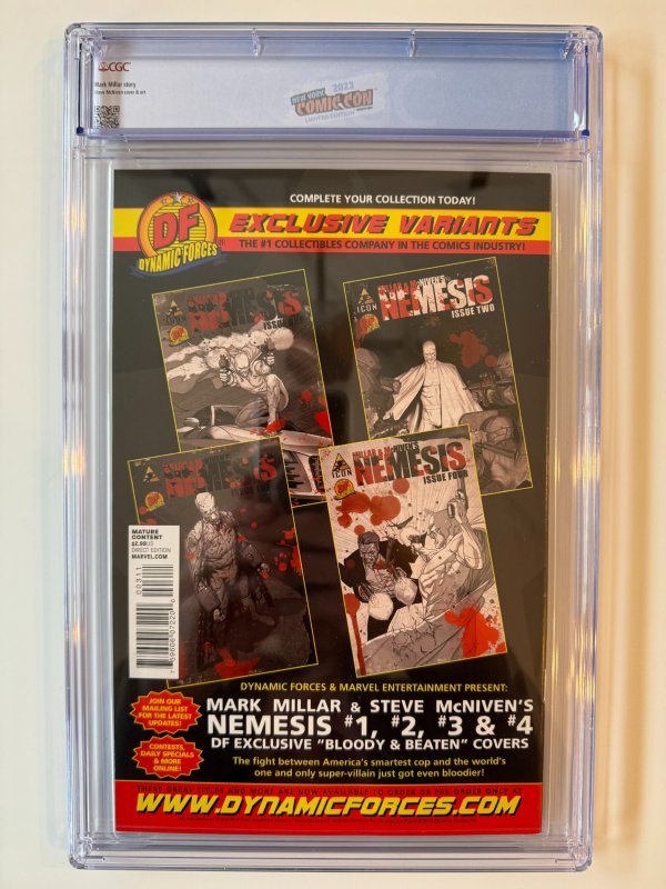 Millar & McNiven's Nemesis #3 CGC 9.4 (2010)