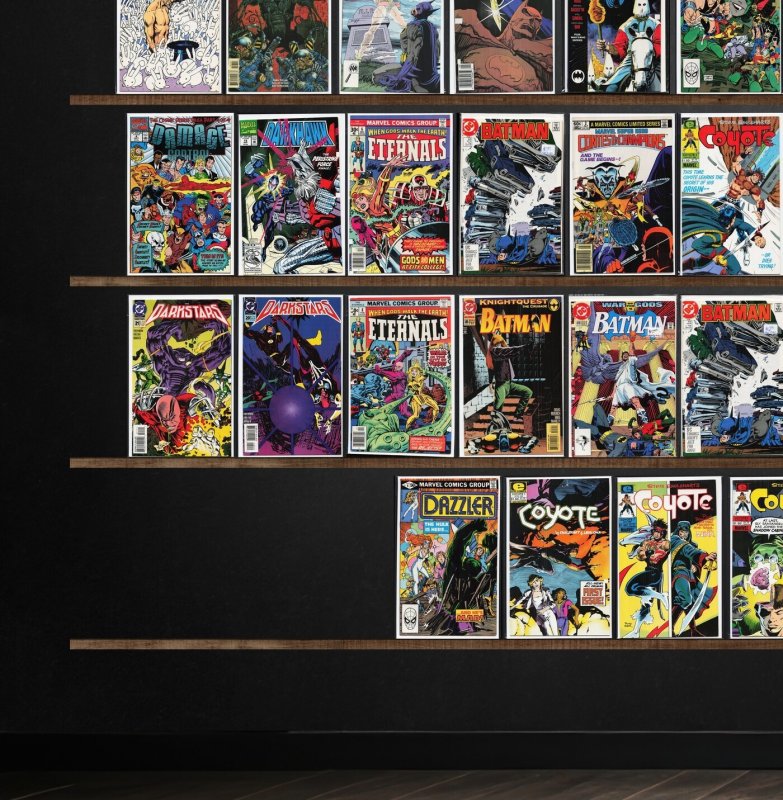 Huge Lot 150+ Comics with Deathlok, Batman, Darkhawk, Airboy & More!