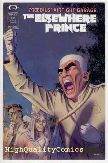 ELSEWHERE PRINCE #5, NM+, Moebius, Airtight Garage, 1990, Epic