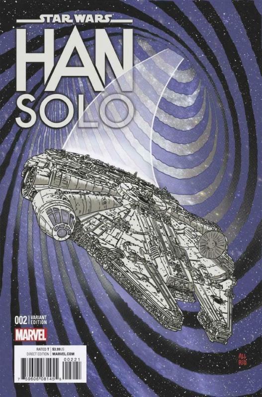 STAR WARS HAN SOLO #2 Variant, VF/NM, 2016, Harrison Ford, Millennium Falcon