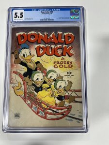 Dell Four Color 62 Cgc 5.5 Cr/ow Pages 1945 Carl Barks Donald Duck