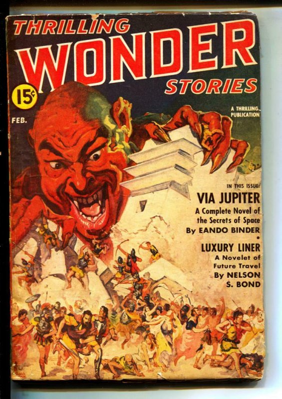 Thrilling Wonder Stories-Pulps-2/1942-Eando Binder-Oscar J. Friend