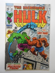 The Incredible Hulk #122 (1969) VG Condition moisture stain