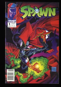 Spawn #1 VF/NM 9.0 McFarlane! Newsstand Variant!