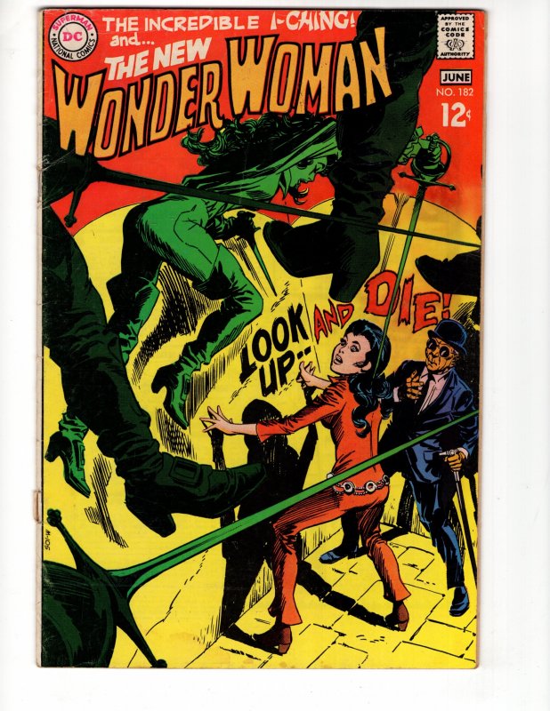 Wonder Woman #182 LOOK UP AND DIE! Classic Silver Age DC