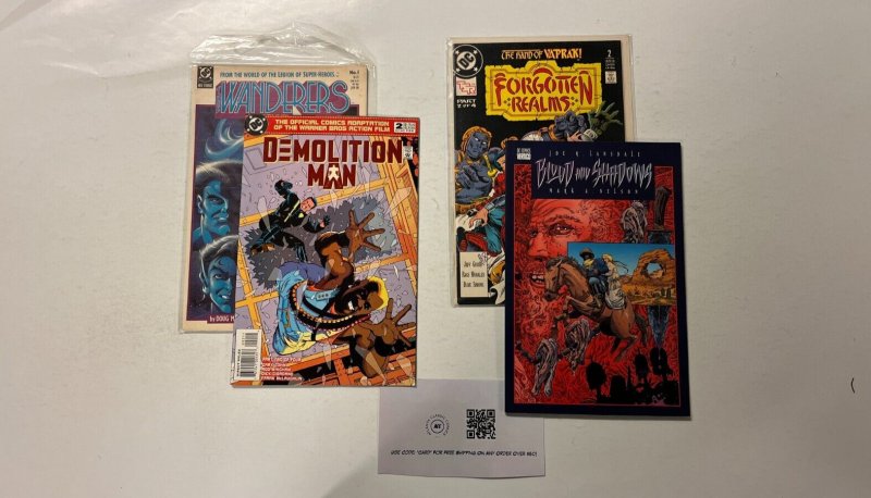 4 DC Comics Forgotten Realms 2 Demolition Man 2 Wanderers 1 Blood Shadow 35 JW15