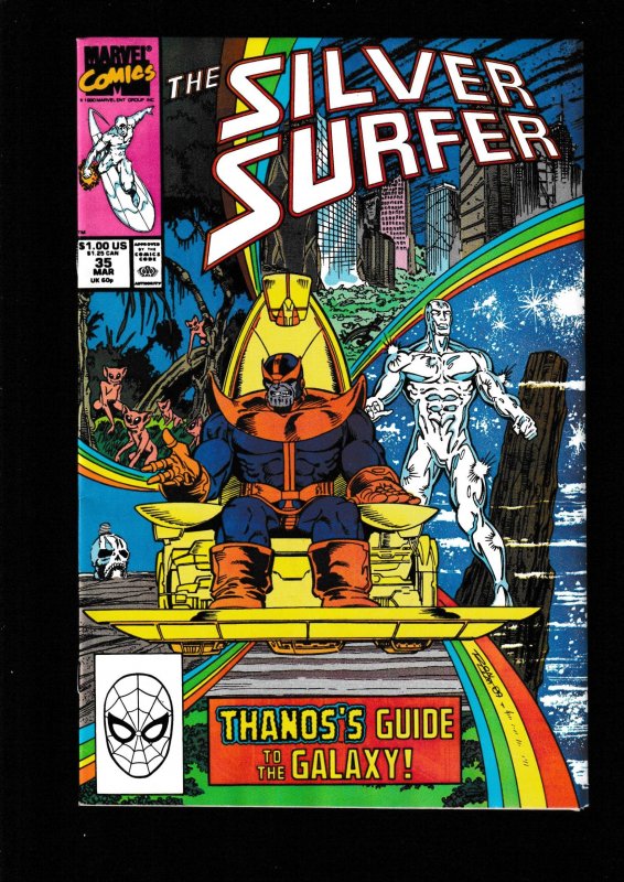 Silver Surfer #35 (1990) VFN/NM / THANOS / INFINITY GAUNTLET PRELUDE