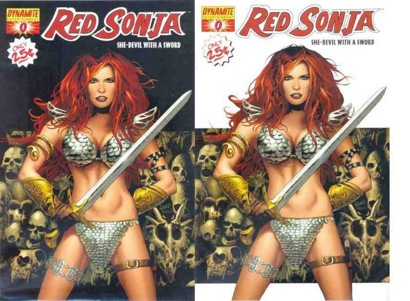 RED SONJA (2005 DYNAMITE) 0A-0B  Greg Land