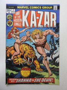 Ka-Zar #2 (1974) FN Condition! MVS intact! 1/2 in tear front cover