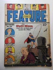 Feature Comics #126  (1948) VG- Condition! Moisture stain