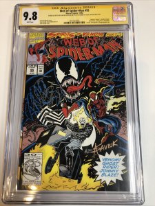 Web of Spider-Man (1992) # 95 (CGC 9.8 SS) | Signed Saviuk & Sketch De La Rosa