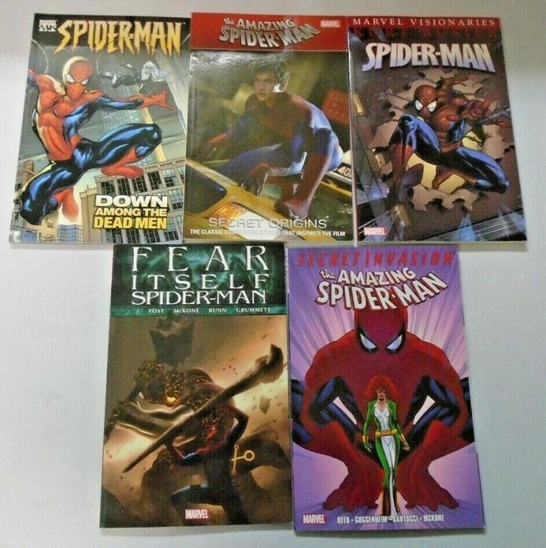 Spider-Man TPB Trade Paperback lot 5 different books condition N/A (years vary)