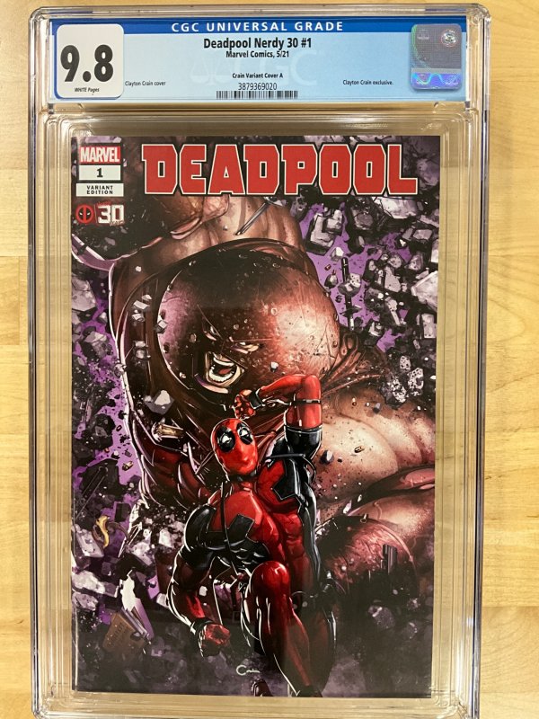 Deadpool Nerdy 30 Crain Cover A (2021) CGC 9.8