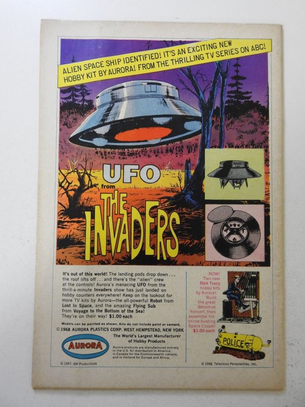 The Spectre #4 (1968) VG Condition cover and 1st wrap detached bottom staple