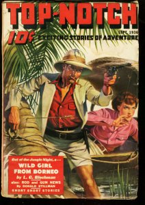 TOP-NOTCH PULP 1936 SEPT  JUNGLE GIRL   STREET & SMITH G