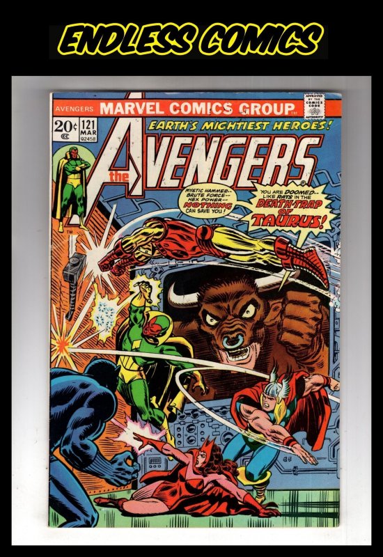 The Avengers #121 (1974) Classic Bronze Age Mighty Marvel! / HCA1