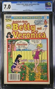 ARCHIE'S GIRLS BETTY AND VERONICA #320 1982 CGC 7.0 1ST CHERYL BLOSSOM