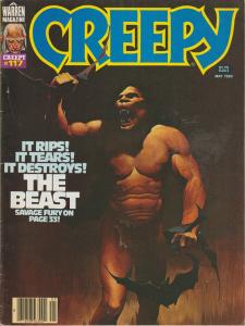 CREEPY #117, THE BEAST, ORIGINAL WARREN MAGAZINE, BAGGED-BOARDED