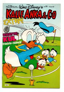 Walt Disneys Kalle Anka & C:O #21 - Swedish Language - Mickey Mouse -1987- FN/VF