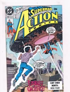 Action Comics # 658 VF 1st Print DC Comic Book Feat. Superman Batman TC1